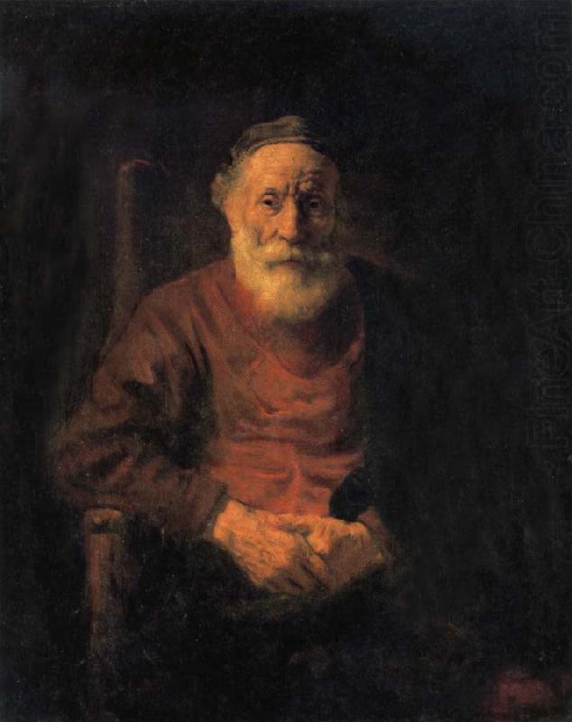 REMBRANDT Harmenszoon van Rijn Portrait of Old Man in Red china oil painting image